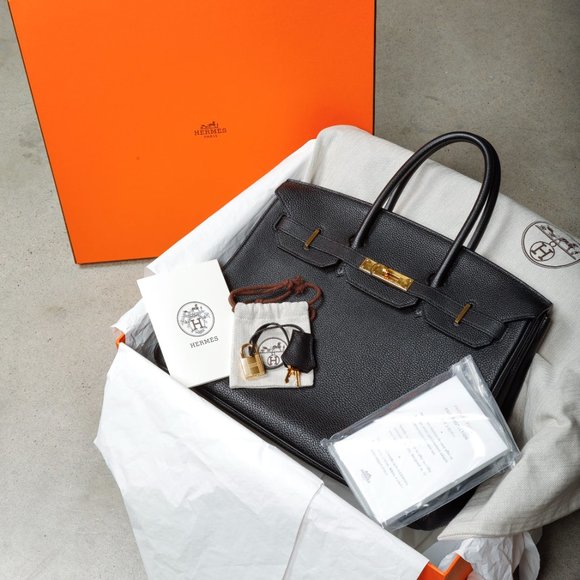 Hermès Birkin 35 Black Togo GHW - Picture 2 of 13